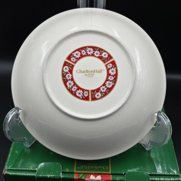 Charlton Hall Japan Classic Traditions Christmas Soup Bowls Set of 4 Japan 7 3/4 - Picture 3 of 5